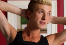 Helix Studios - Tanner Sharp jerks and fingers himself for first solo #2